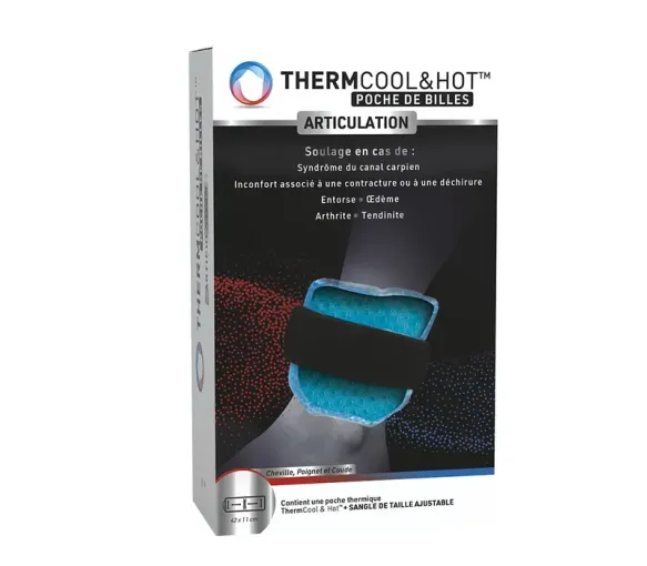Thermocool&hot poche de billes articulation Bausch lomb - poche de billes 42x11cm
