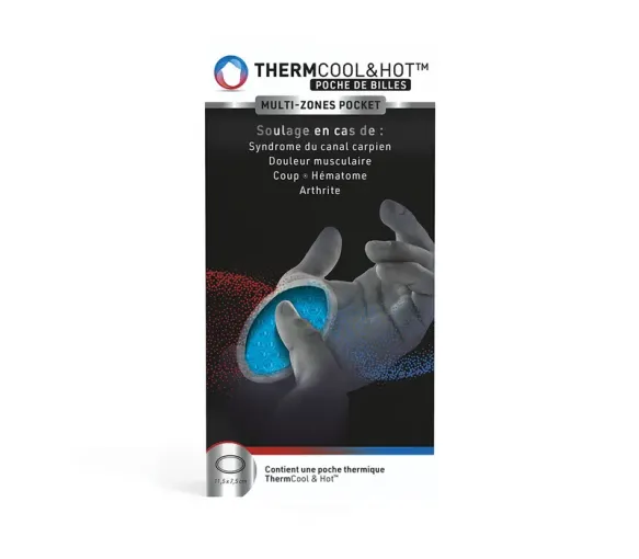 Thermocool&hot poche de billes multi-zones pocket Bausch lomb - poche de billes 11,5x7,5cm