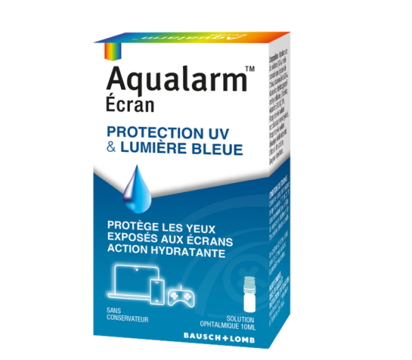 Aqualarm Ecran Protection UV et lumière bleue Bausch & Lomb - flacon de 10ml - image 1