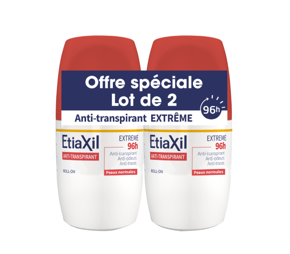 Etiaxil roll-on anti-transpirant extrème 96h Cooper - lot de 2 anti-transpirant roll-on de 50ml offre spéciale - image 1
