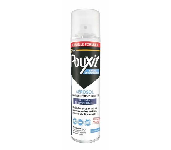 Pouxit aérosol spécial environnement infesté - spray de 250ml - image 1