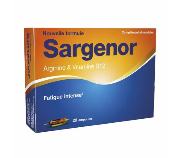 Sargenor Arginine & Vitamine B12 - boîte de 20 ampoules - image 1