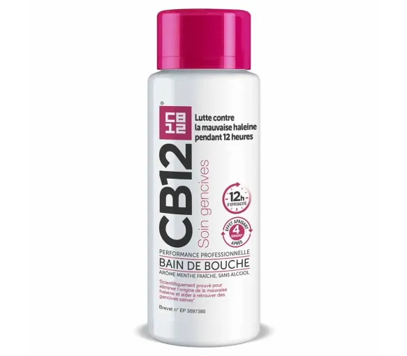 CB12 Bain de bouche soin gencives arôme menthe fraîche - flacon de 500ml - image 1