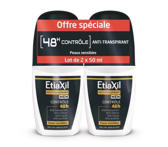 Déodorant homme anti-transpirant contrôle 48h Etiaxil - image 1
