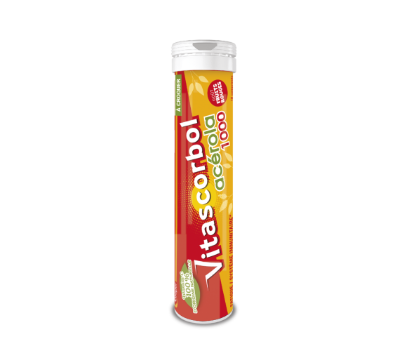 Vitascorbol Acérola 1000 comprimé à croquer - boîte de 18 comprimés - image 1
