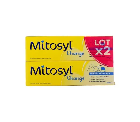 Pommade protectrice de change bébé Mitosyl - lot de 2 tubes de 100g - image 1
