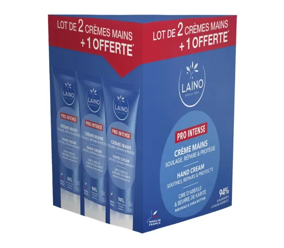 Crème mains sèches à abîmées Pro Intense Laino - lot de 3 tubes de 50ml - image 1