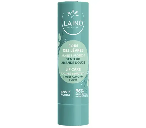 Soin des lèvres parfum amande douce Laino - stick de 4g