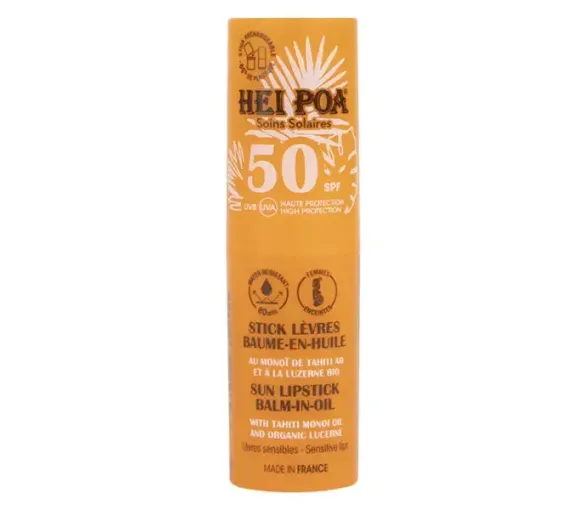Stick lèvres baume-en-huile SPF50 Hei Poa - stick de 4g - image 1