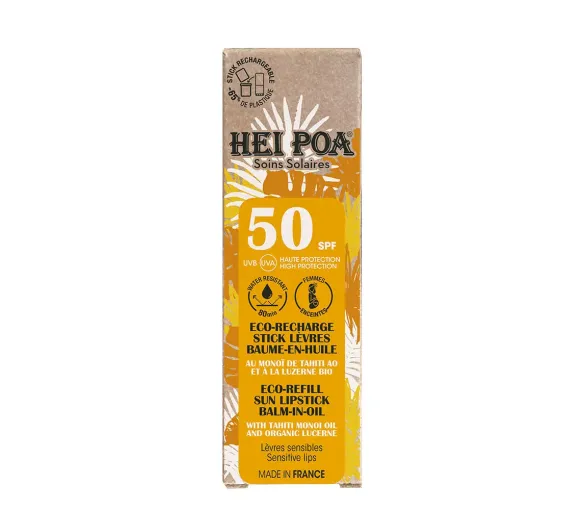 Stick lèvres solaire monoï Hei Poa - éco-recharge de 4g - image 1