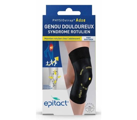 Genouillère Physiostrap Ados genou douloureux syndrôme rotulien Epitact - 1 genouillère