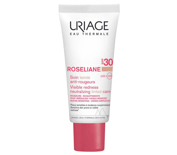 Roséliane CC soin teinté anti-rougeurs SPF30 Uriage - tube de 40 ml - image 1
