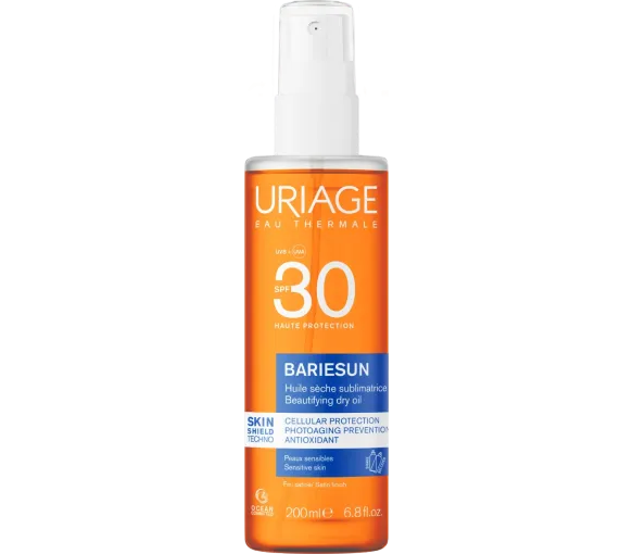 Bariésun huile sèche sublimatrice SPF30 Uriage - spray de 200ml