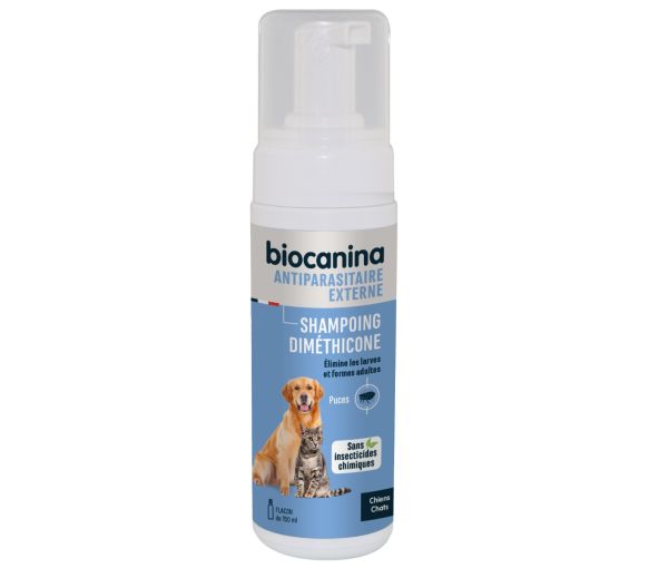 Shampoing mousse sans rinçage Biocanina - flacon de 150 ml