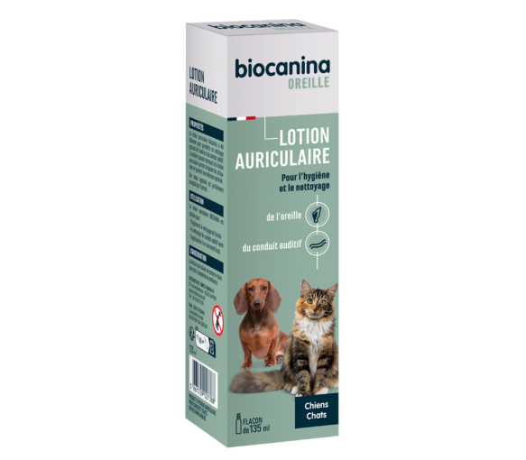 Lotion auriculaire chiens et chats Biocanina - flacon de 135ml