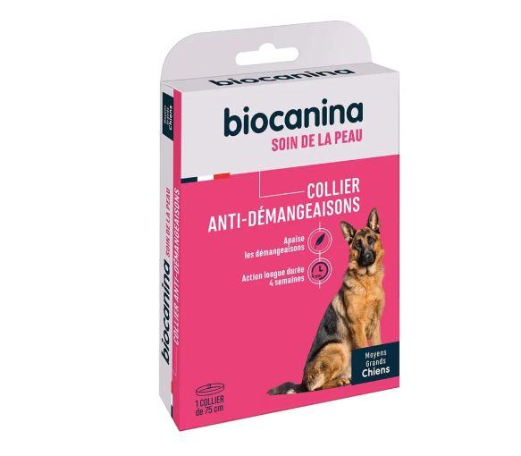 Collier anti-démangeaisons soin de la peau moyens grands chiens Biocanina - un collier de - image 2