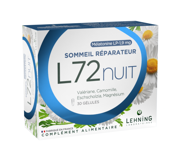 L72nuit sommeil réparateur Lehning - boite de 30 gélules - image 1
