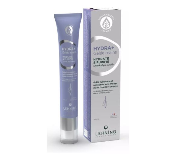 HYDRA+ gelée mains hydratante et nettoyante Lehning - tube de 50ml