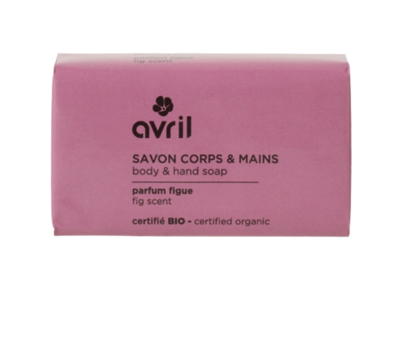 Savon corps & mains figue bio Avril - pain de 100g