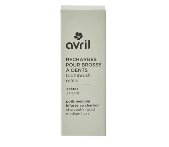 Recharges pour brosse à dents Avril - boîte de 3 têtes de brosse à dents