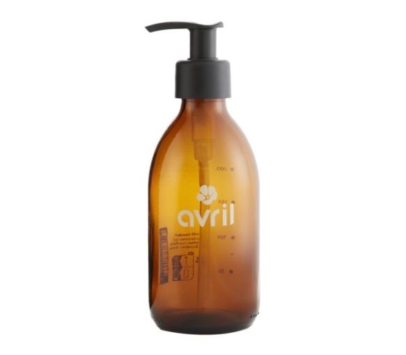 Flacon rechargeable en verre ambré Avril - flacon de 250ml vide
