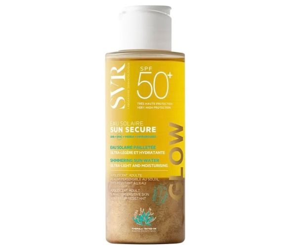 Sun Secure Glow eau solaire pailletée SPF50+ SVR - flacon de 100ml