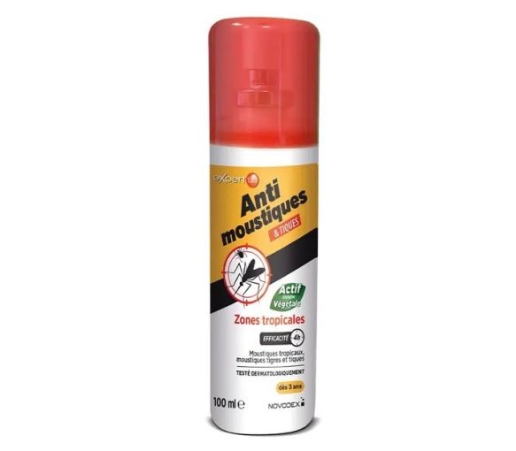 Expert 1.2.3 spray répulsif anti- moustiques et tiques zones tropicales Novodex - spray de 100ml