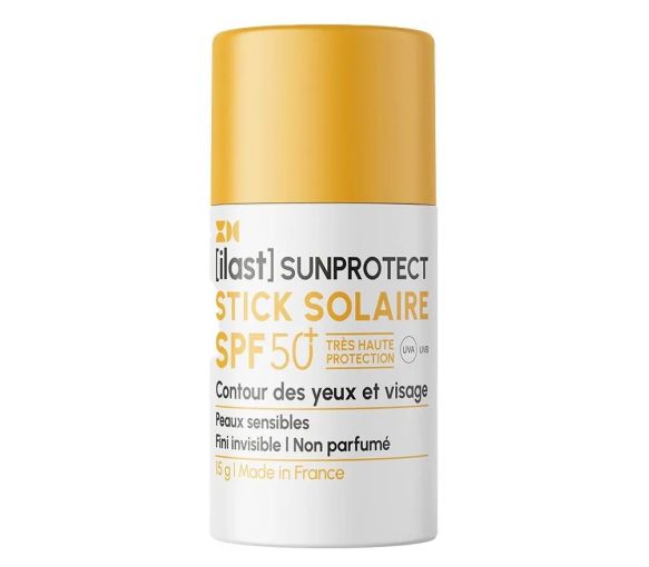 Ilast Sunprotect Stick solaire SPF50+ contour des yeux et visage Horus Pharma - stick de 15g