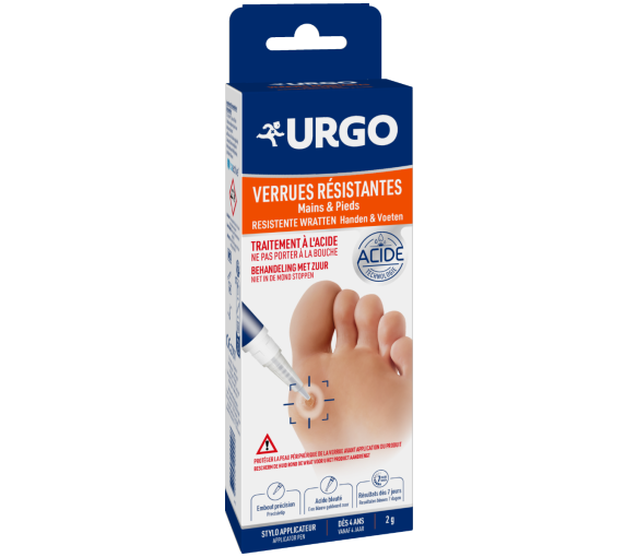 Verrues résistantes mains et pieds Urgo - un stylo