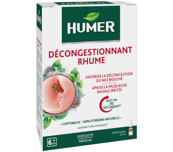 Décongestionnant rhume Humer - spray nasal de 20 ml