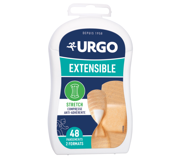 Pansements Extensible 2 tailles Urgo - boîte de 48 pansements