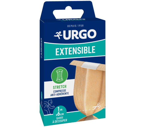 Bande extensible 1m x 6cm Urgo - 1 bande à découper