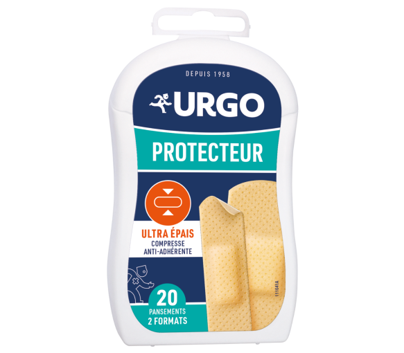 Pansement ultra-protecteur Urgo - boîte de 20 pansements de 2 formats