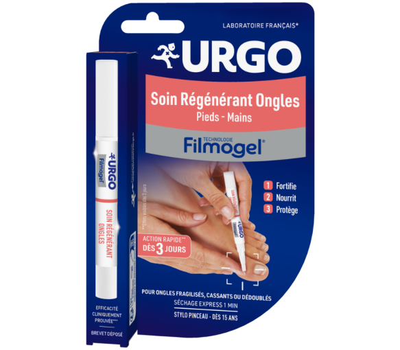 Filmogel Soin régénérant ongles Urgo - stylo pinceau de 2,3ml