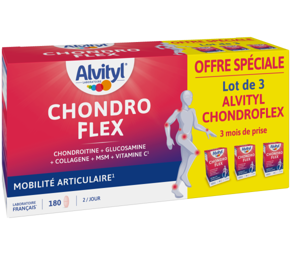 Chondro flex mobilité articulaire Alvityl - boîte de 180 comprimés offre spéciale
