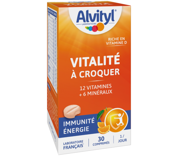 Vitalité à croquer goût orange Alvityl - boite de 30 comprimés - image 1