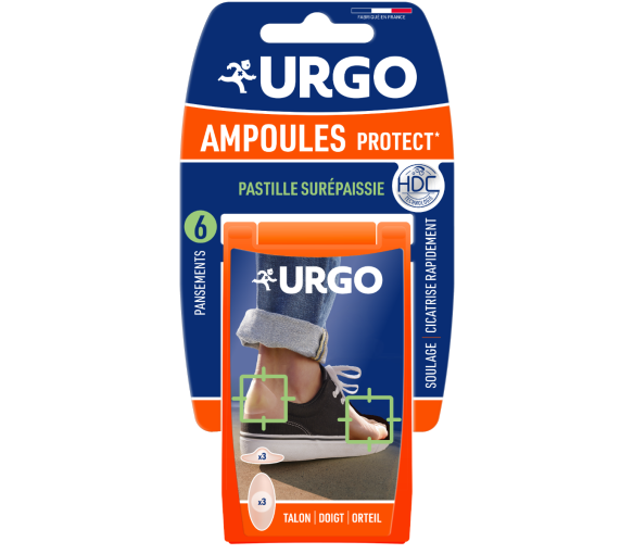 Ampoules protect pastille surépaissie Urgo - 6 pansements