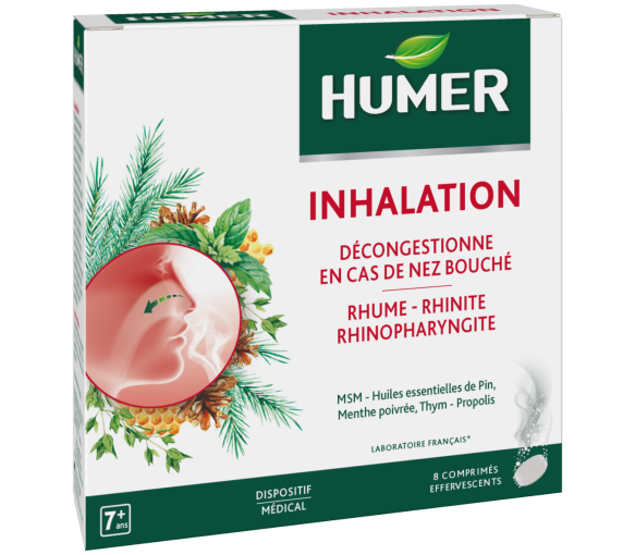 Inhalation Humer - boîte de 8 comprimés effervescents