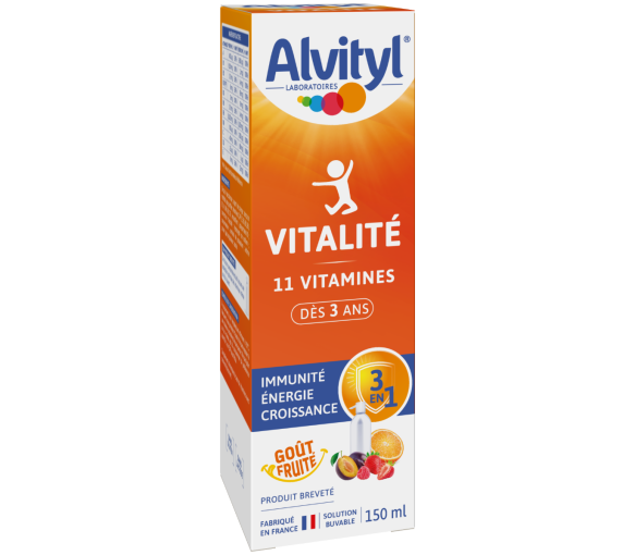 Vitalité Solution buvable 11 vitamines Alvityl - spray de 150 ml