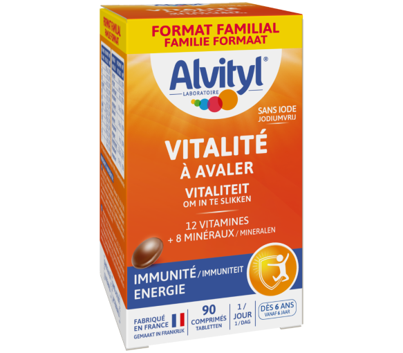 Vitalité à avaler Alvityl - boîte de 90 comprimés à avaler