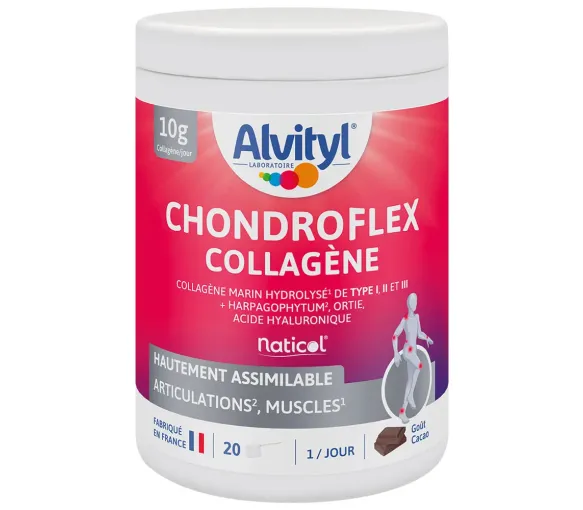 Chondroflex collagène goût cacao Alvityl - pot de 220g