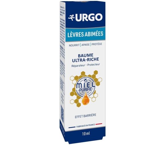 Baume ultra-riche lèvres abimées au miel Urgo - tube de 10ml - image 1