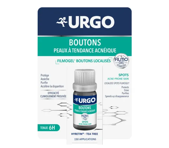 Filmogel boutons localisés peaux à tendance acnéique Urgo - flacon de 3,25ml