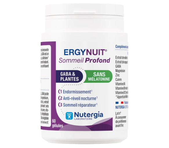 Ergynuit sommeil profond Nutergia - pot de 60 gélules