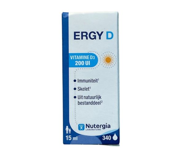 Ergy D Vitamine D3 200Ul Nutergia - flacon de 15ml - image 1
