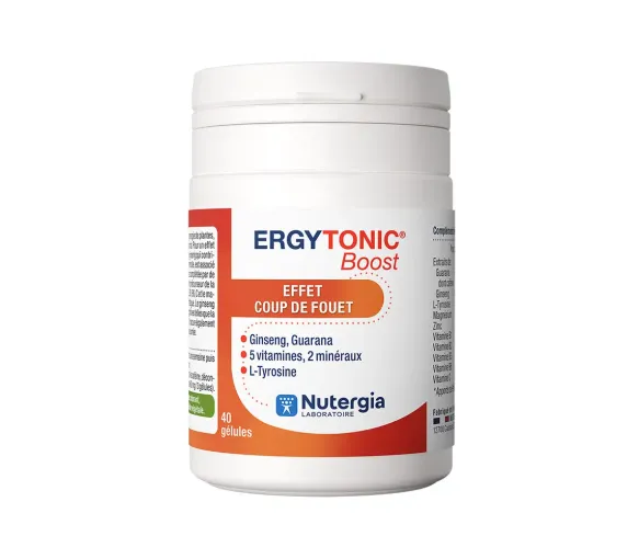 Ergytonic boost effet coup de fouet Nutergia - pot de 40 gélules