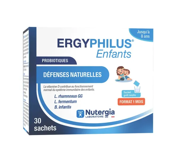 Ergyphilus enfants défenses naturelles Nutergia - boîte de 30 sachets