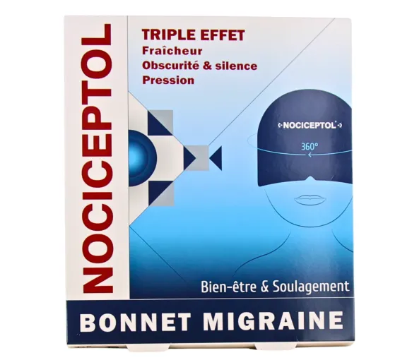 Bonnet migraine triple effet Nociceptol - un bonnet