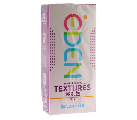 Eden préservatifs texturés perlés Majorelle - boite de 12 préservatifs - image 1