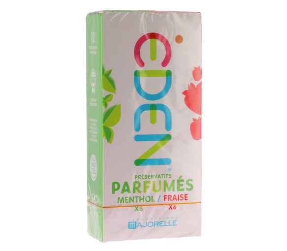 Eden préservatifs menthol / fraise Majorelle - boite de 12 préservatifs - image 1